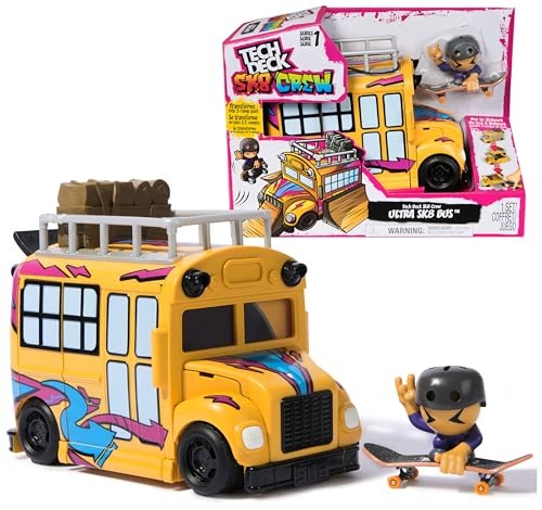 TECH DECK Sk8 Crew 2-in-1 Transforming Ultra Sk8 Bus