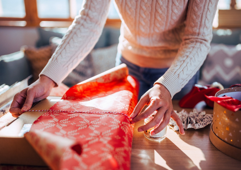 Christmas gift wrapping