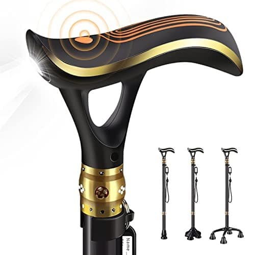 Smart Alarm Walking Cane w/ LED