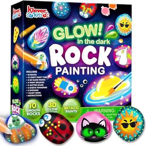 Glow-In-The-Dark Rock Painting Kit