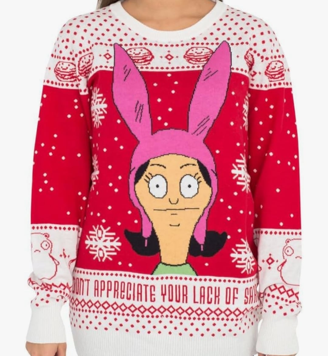 Ripple Junction Bob’s Burgers Louise Ugly Christmas Sweater