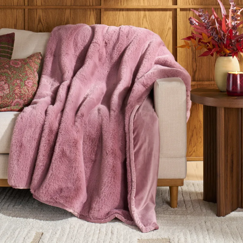 Better Homes & Gardens faux fur oversized throw