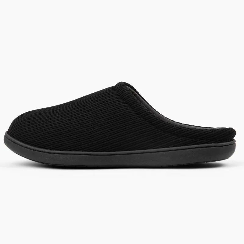Brookstone Classic Comfort memory foam slippers, men's