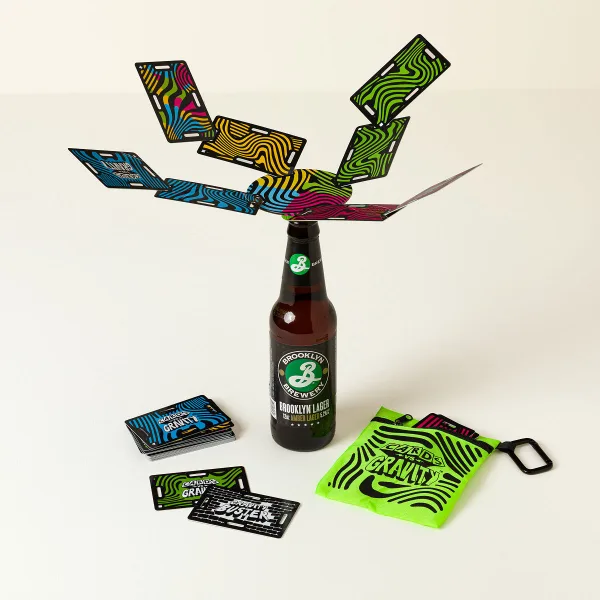 Cards vs. Gravity card balancing game