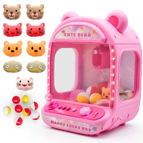 Contixo pink tabletop claw machine