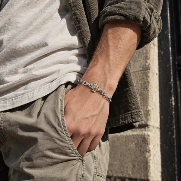 Coppertist Lucky Clover Snake Bracelet