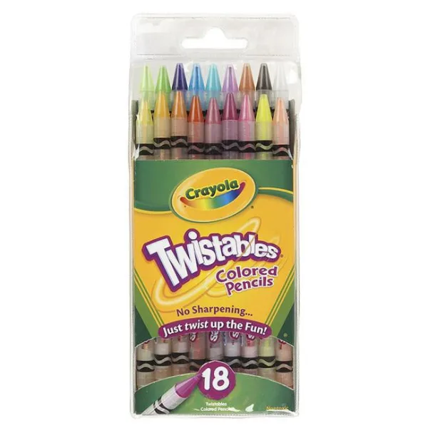 Crayola Twistables colored pencils, 18 count