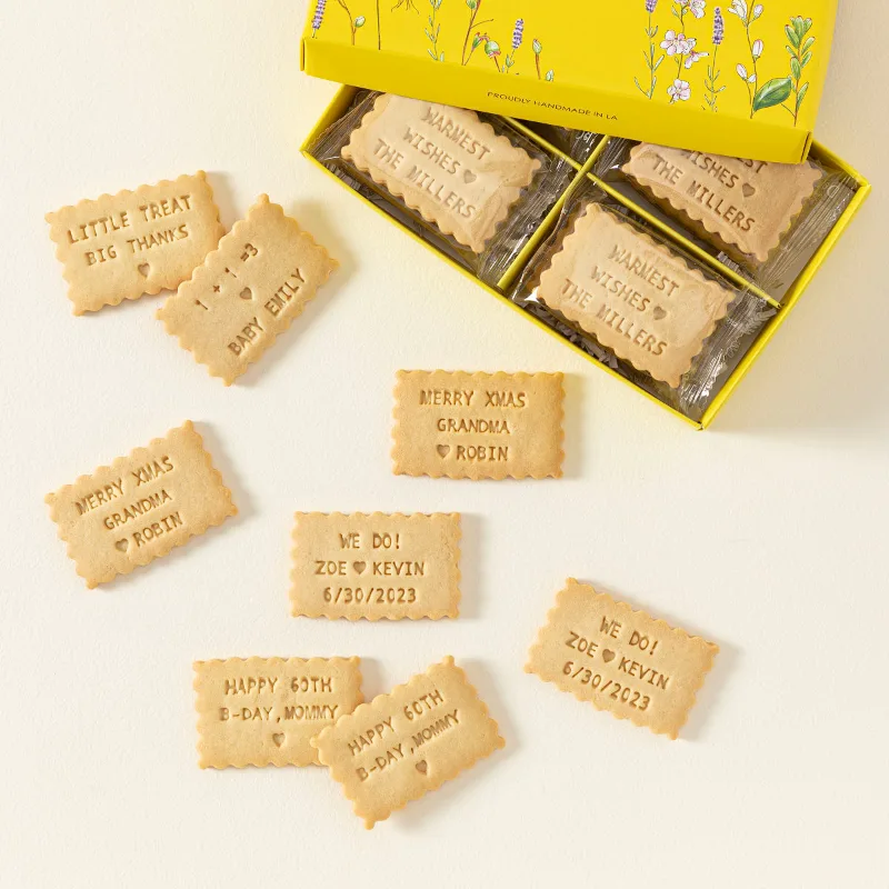 Custom message shortbread cookies