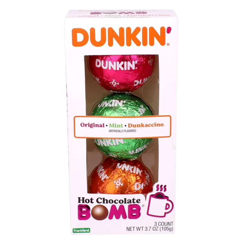 Dunkin' hot chocolate bombs, 3-pack gift set