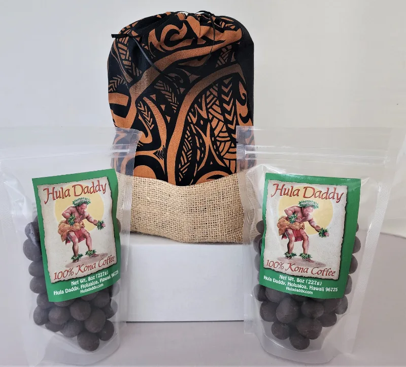 Hula Daddy chocolate-covered Kona coffee beans, 16 oz