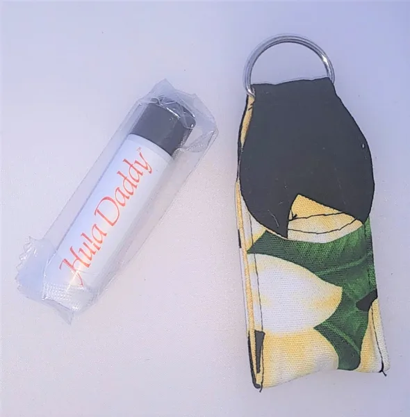 Hula Daddy Lip Balm Keychain