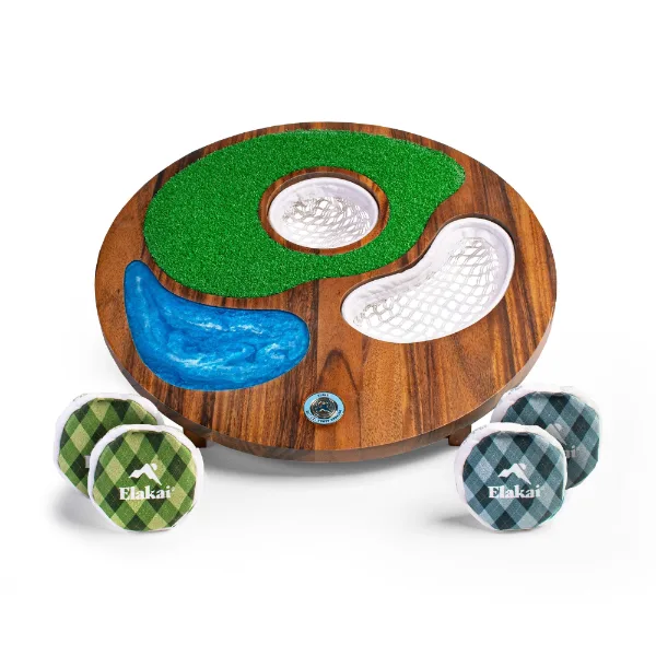 Island Hole cornhole and golf chipping game