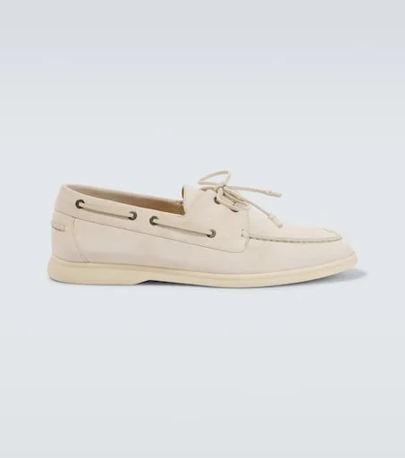 Loro Piana Sea Sail Walk suede boat shoes