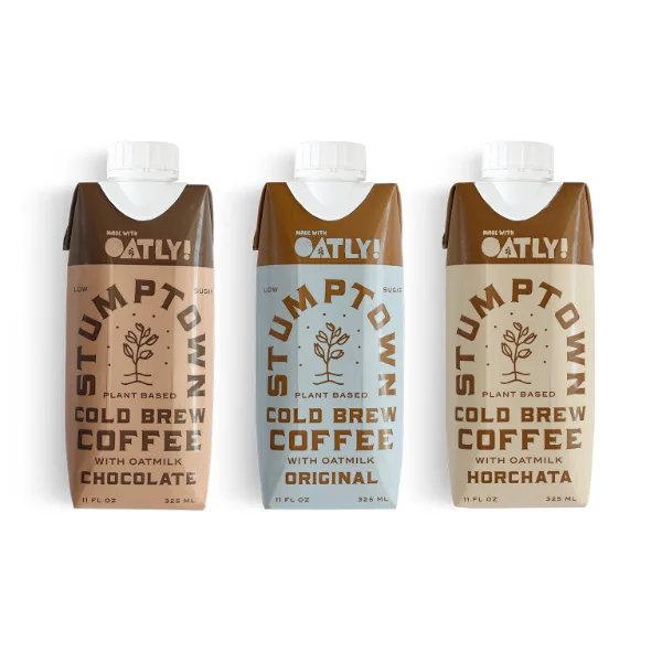 Stumptown cold brew with Oatly variety pack