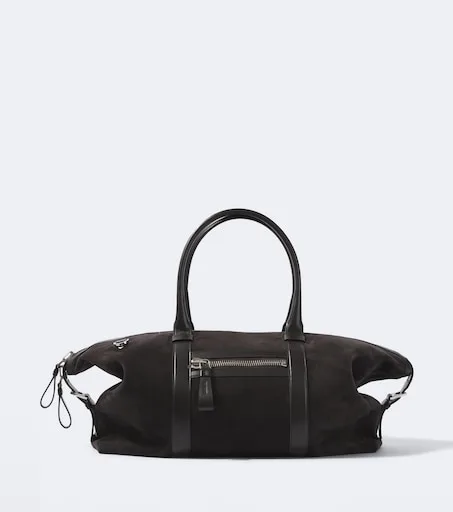 Tom Ford Buckley suede duffel bag
