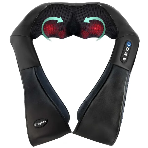 Zyllion cordless shiatsu neck and back massager
